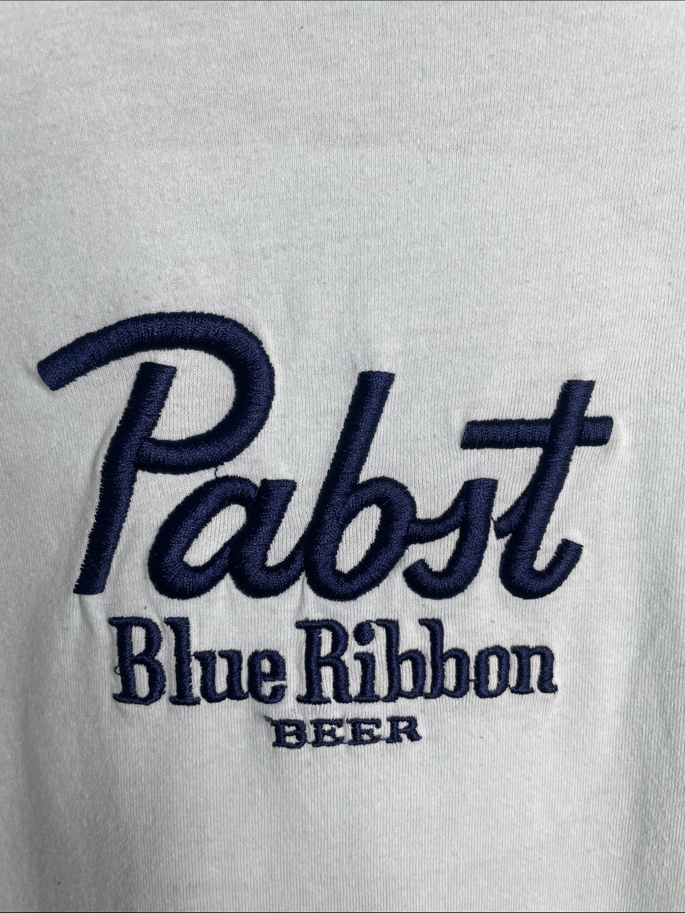 Men's Mint Green Logo T-Shirt Panst Blue Ribbon tee. Embroidered Logo on front